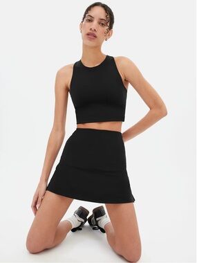 Girlfriend Collective Black Sport Skort